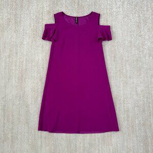 **2/$20** Elegant Purple Off-Shoulder Mini Dress